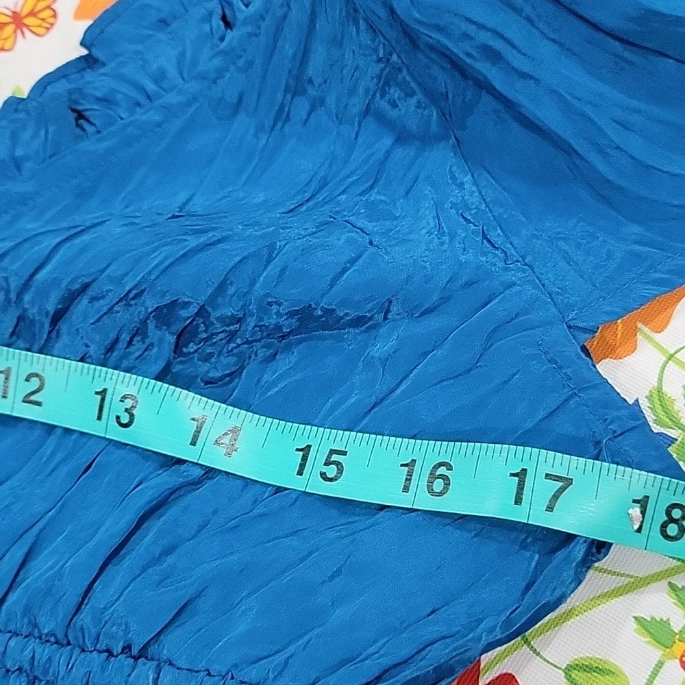 J Crew Palermo dress in viscose-blend crinkle NWT CK800 Blue